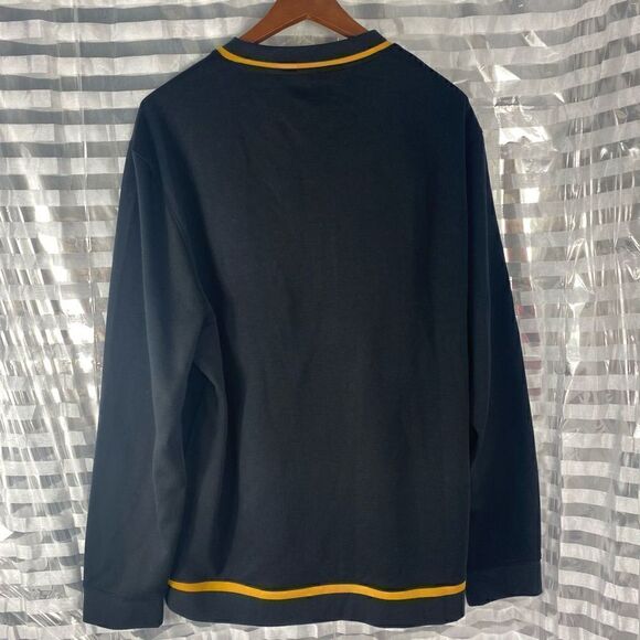 Alfani Black/Gold Quarter Zip Up Sweater - Picture 3 of 6